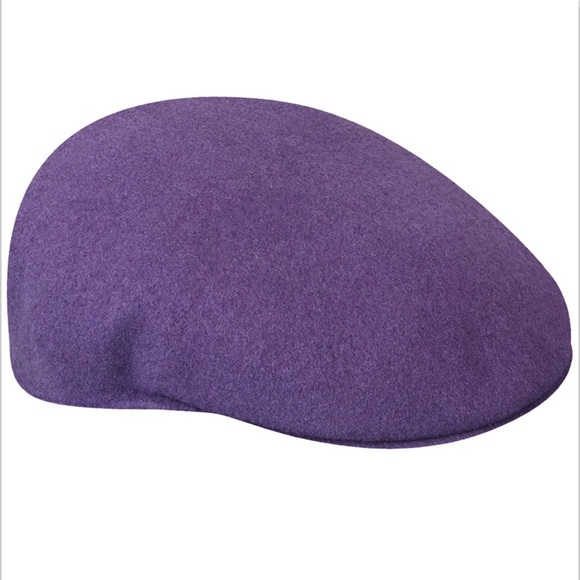 Kangol Purple Flat Cap 0 Wool 